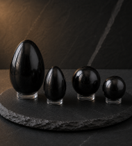 Polished Shungite Eggs & Spheres