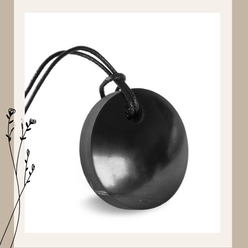 Shungite Lens Pendant